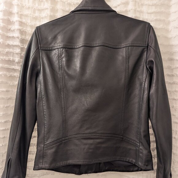ALLSAINTS LEATHER MOTO JACKET - Picture 6 of 12